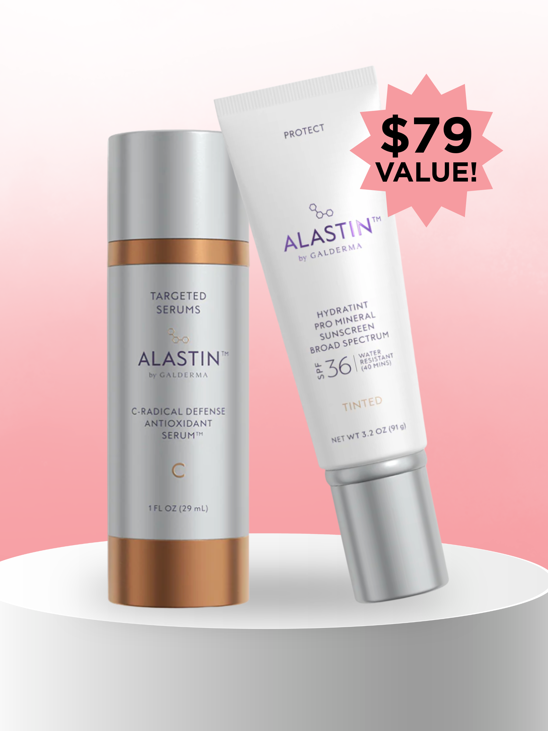Alastin C-Radical Defense Serum + HydraTint SPF Free